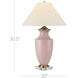 Lucy 30.5 inch 150.00 watt Pink/Clear Table Lamp Portable Light