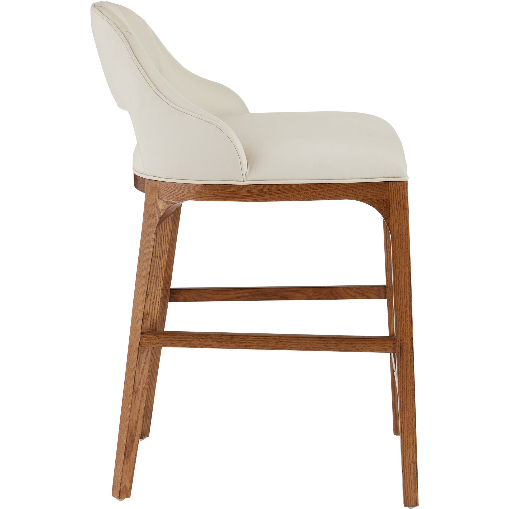 Inga 34 inch Morel Brown/Brushed Brass Counter Stool