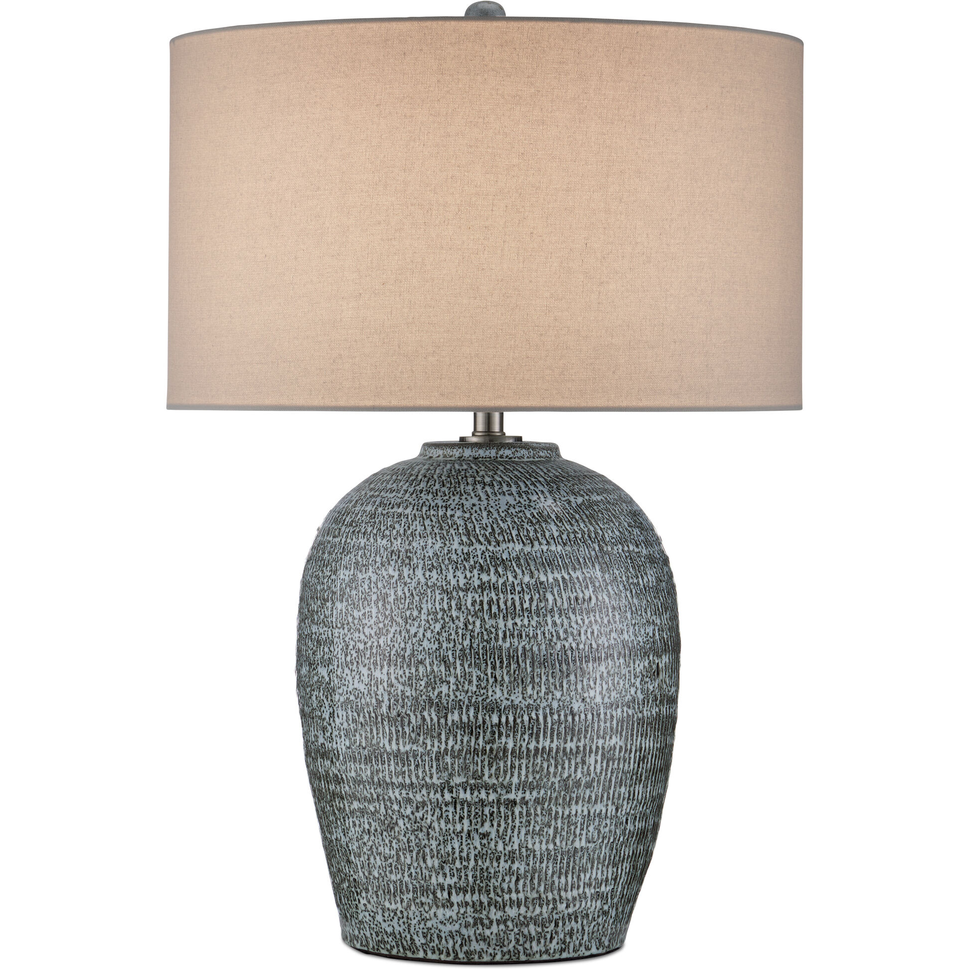 Agatha 29.5 inch 150 watt Reactive Black & White Table Lamp Portable Light