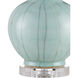 Celadon 29.75 inch 150 watt Celadon Crackle/Clear/Antique Brass Table Lamp Portable Light