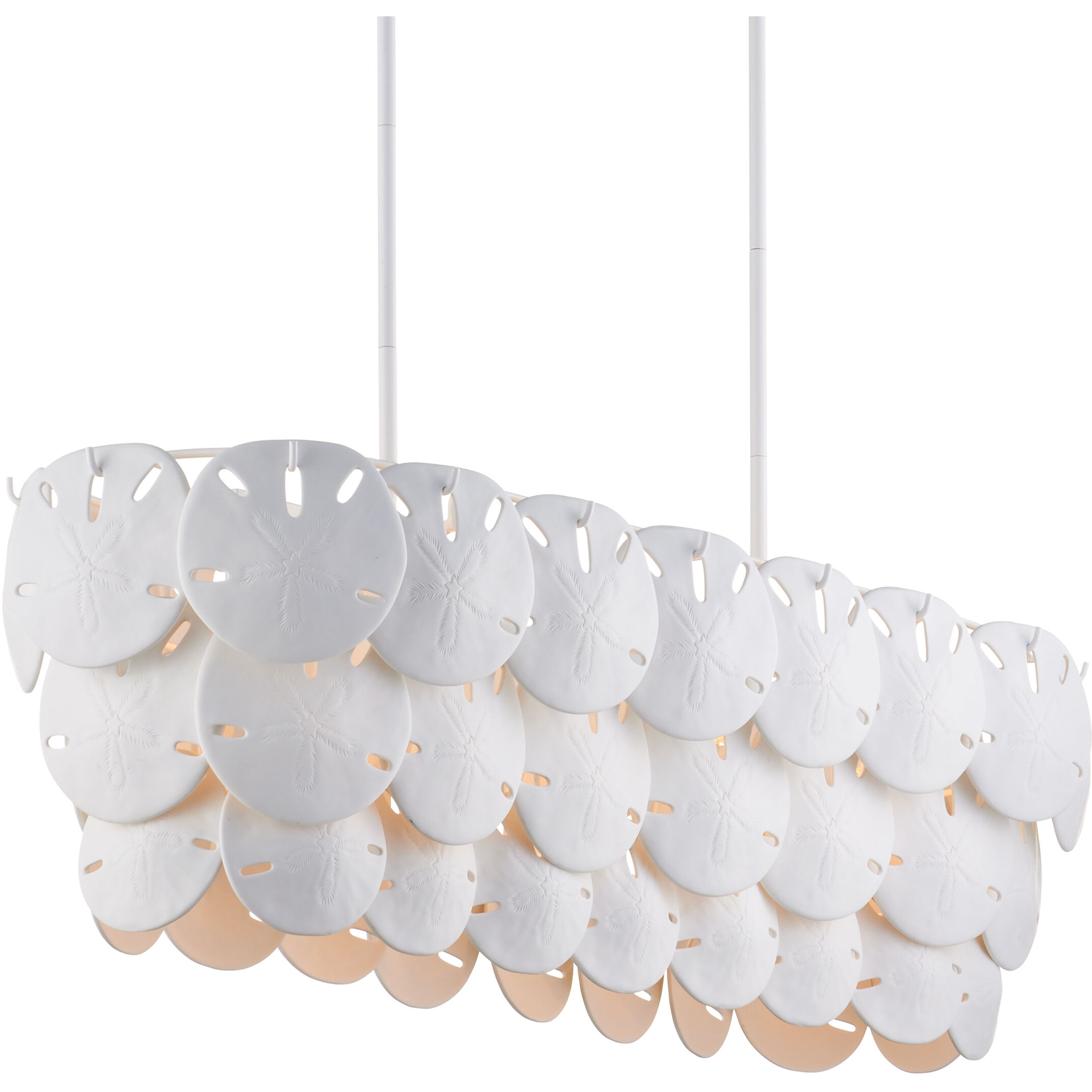 Tulum Linear Chandelier Ceiling Light, Marjorie Skouras Collection