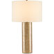 Glimmer 31 inch 150 watt Gold Table Lamp Portable Light