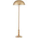 Miles 58.5 inch 7 watt Brass/Natural Floor Lamp Portable Light