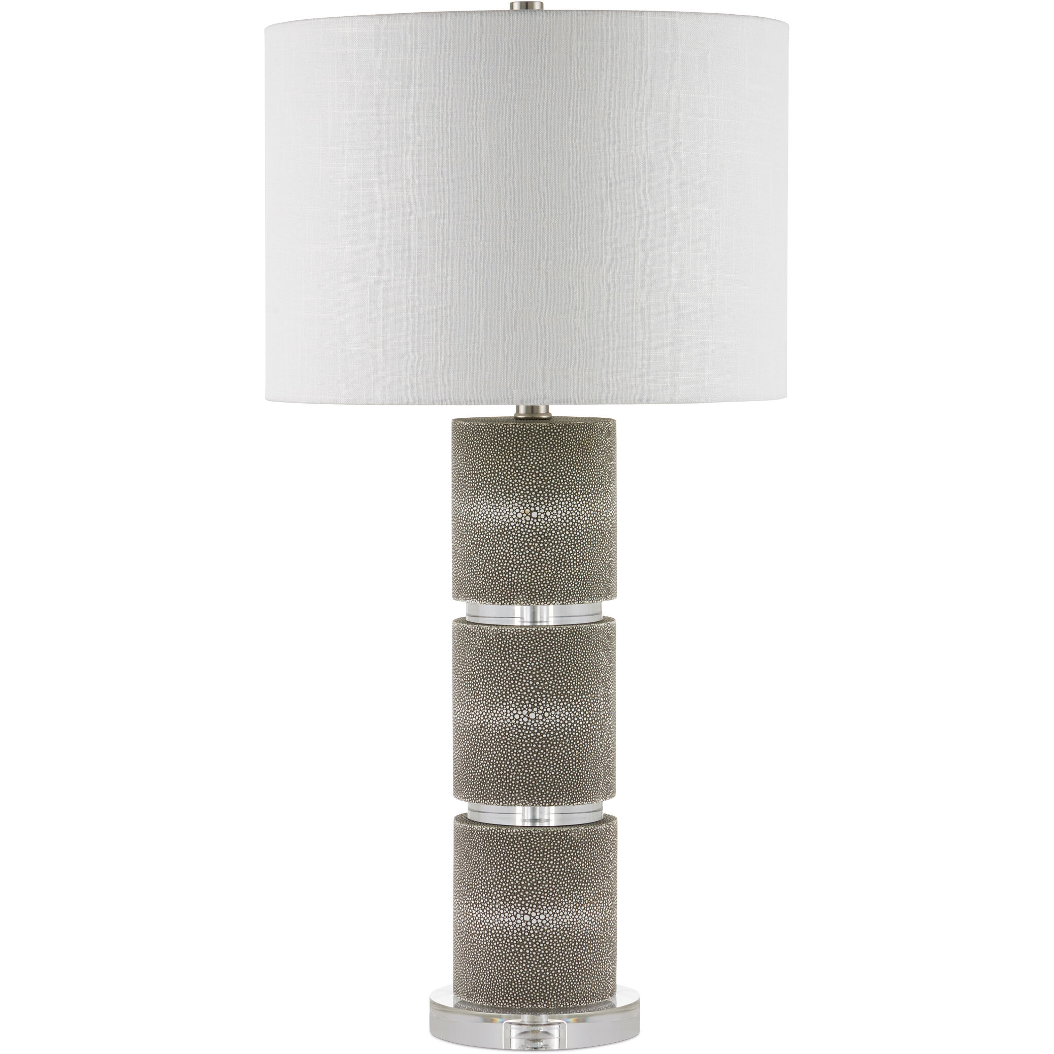 Lofitt 29.75 inch 150.00 watt Gray/Clear Table Lamp Portable Light