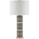 Lofitt 29.75 inch 150.00 watt Gray/Clear Table Lamp Portable Light