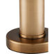 La Gravite 11 inch 60 watt Natural/Brass Table Lamp Portable Light