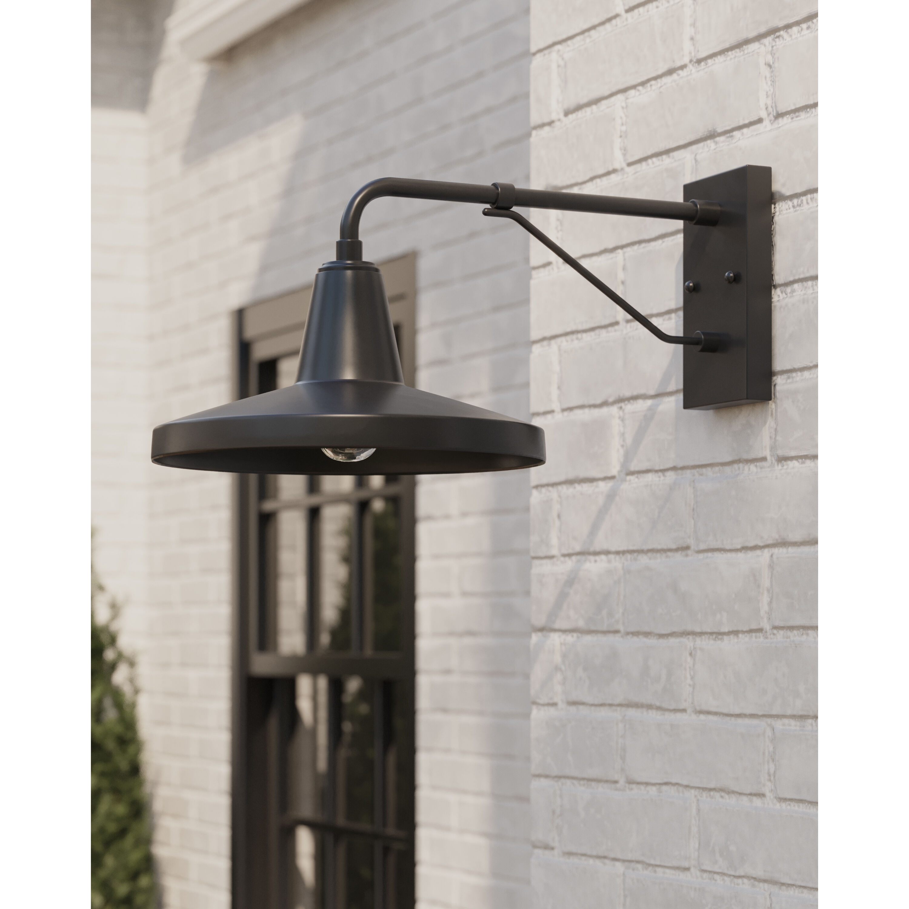 Mariner 1 Light 10.5 inch Matte Black Outdoor Wall Sconce