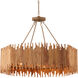 Teahouse 8 Light 32.25 inch Natural/Khaki Chandelier Ceiling Light