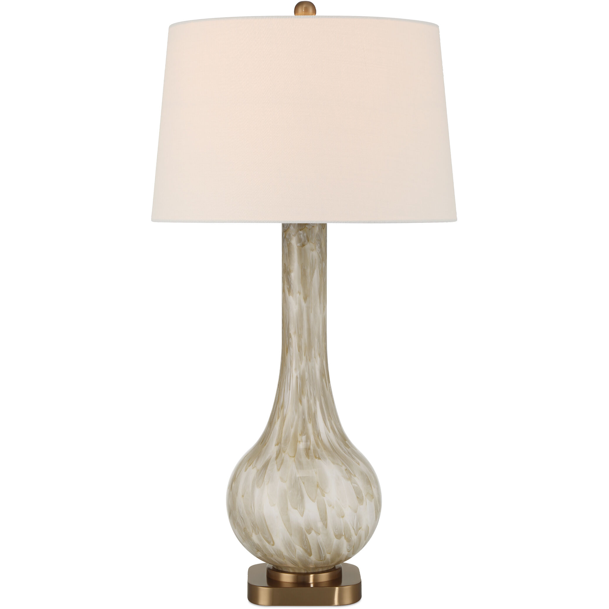 Bombon 31 inch 150.00 watt Pale Brown/Off-White/Antique Brass Table Lamp Portable Light