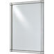 Monarch 40 X 30 inch Painted Silver Viejo/Light Antique Mirror Wall Mirror
