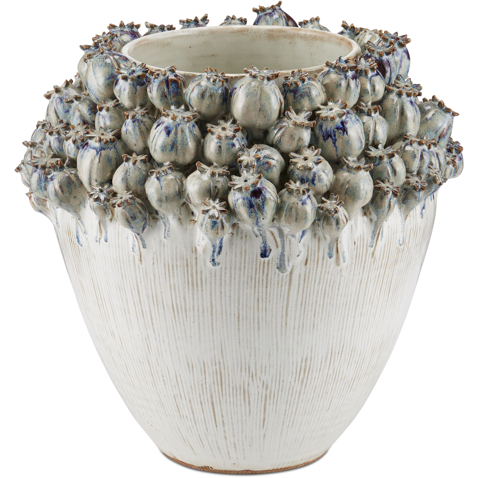 Poppy Pod Crown 15 X 14.75 inch Vase, Large