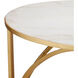 Orla 25 X 19.25 inch Gold Leaf/Natural C Table