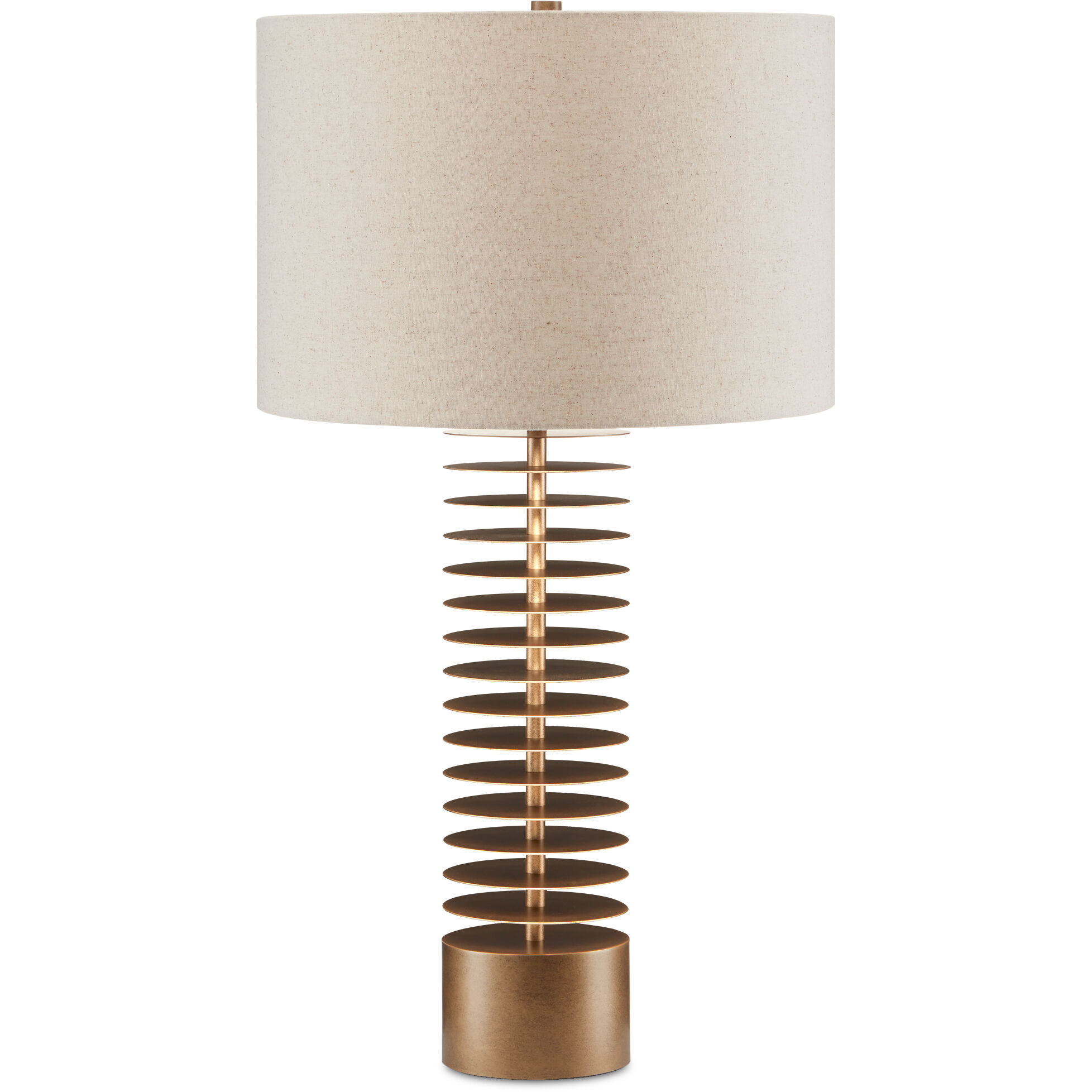 Walwyn 33.25 inch 150 watt Painted Antique Brass Table Lamp Portable Light