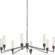 Delgado 8 Light 51.75 inch Antique Black/Reclaimed Wood Chandelier Ceiling Light