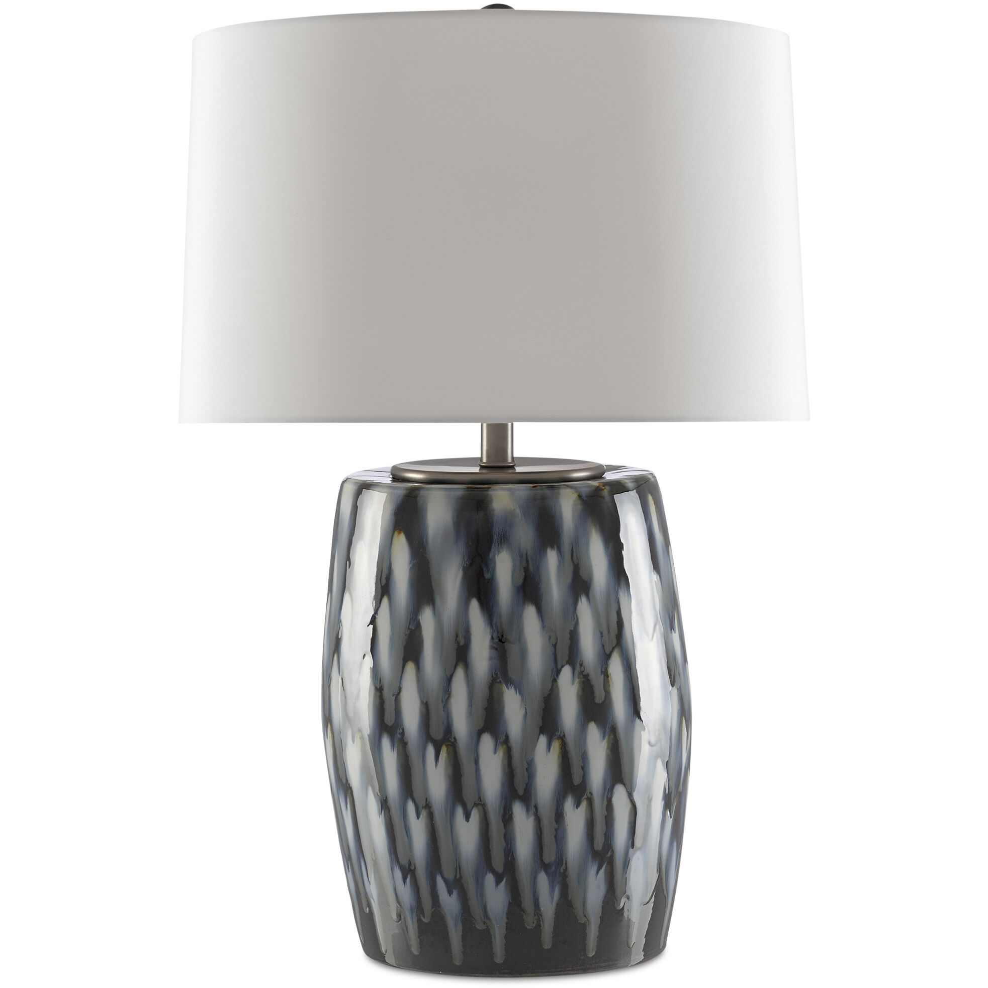 Milner 27.5 inch 150 watt Indigo/Cloud Table Lamp Portable Light