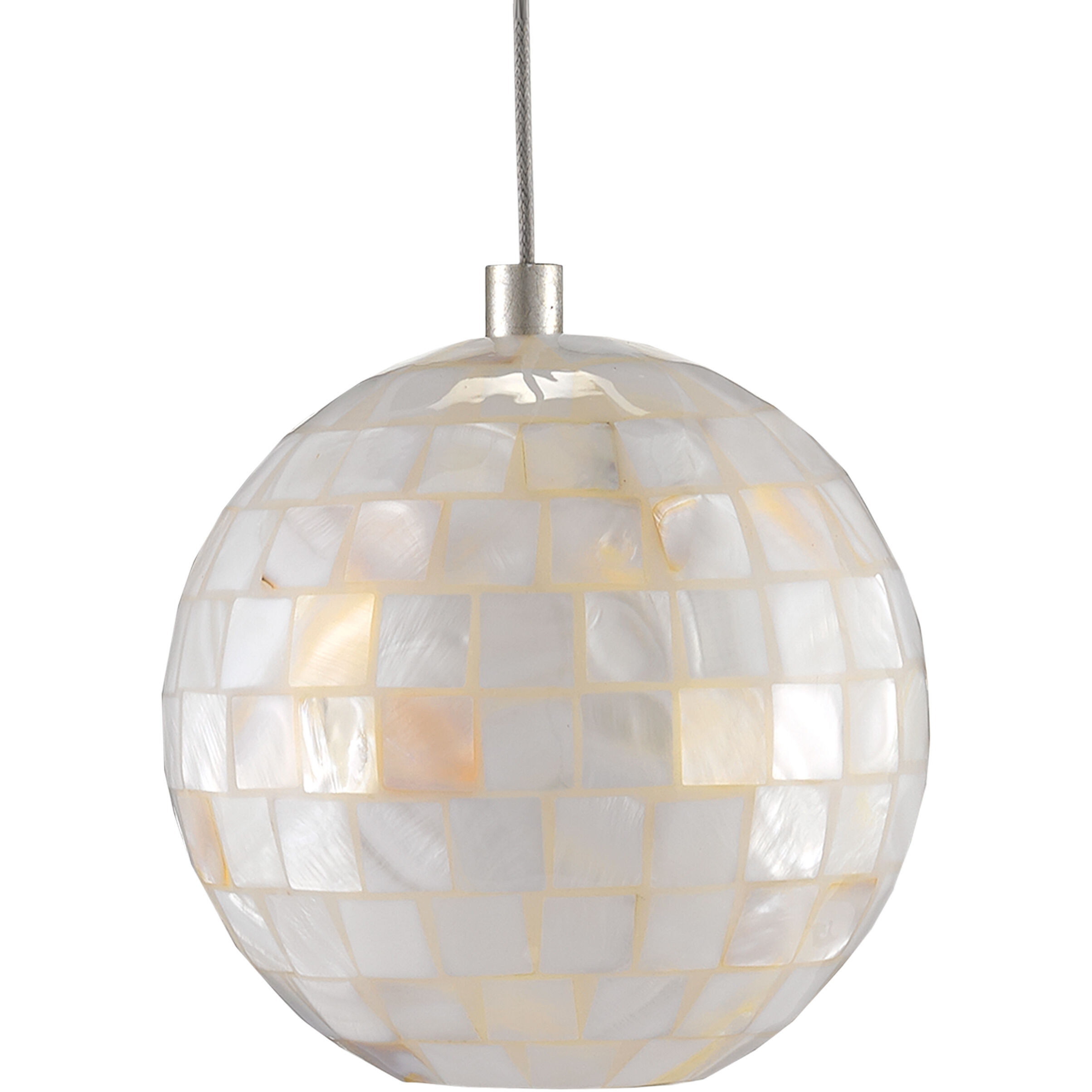 Finhorn 7 Light 59 inch Pearl and Silver Multi-Drop Pendant Ceiling Light