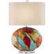 Vivid 29.5 inch 150 watt Red/Blue/Yellow/Off-White/Clear/Polished Nickel Table Lamp Portable Light