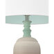 Happy 80's 30.25 inch 150.00 watt Brown/Light Blue/Clear Table Lamp Portable Light
