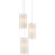 Escenia 3 Light 9.5 inch Natural/Painted Silver Multi-Drop Pendant Ceiling Light