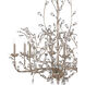 Crystal Bud 8 Light 33 inch Silver Granello Chandelier Ceiling Light, Large