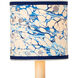 Marble Blue 5 inch Drum Chandelier Shade
