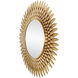 Plume 39 inch Brass Mirror