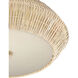 Antibes 2 Light 18.25 inch Bleached Natural/Snow White/White Flush Mount Ceiling Light