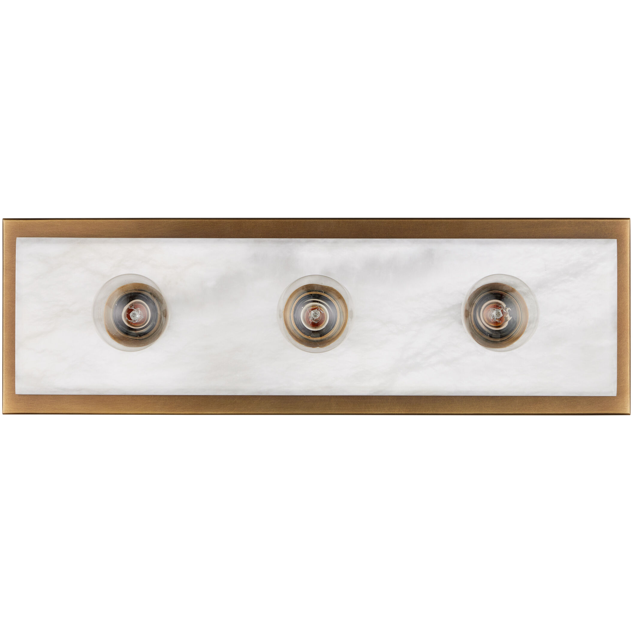 Berdine 3 Light 5 inch Natural/Antique Brass Bath Bar Wall Light, Medium