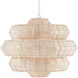 Antibes 18 Light 48 inch Bleached Natural/Snow White Chandelier Ceiling Light, Grande