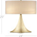 Cassia 25 inch 60.00 watt Gold Leaf Table Lamp Portable Light