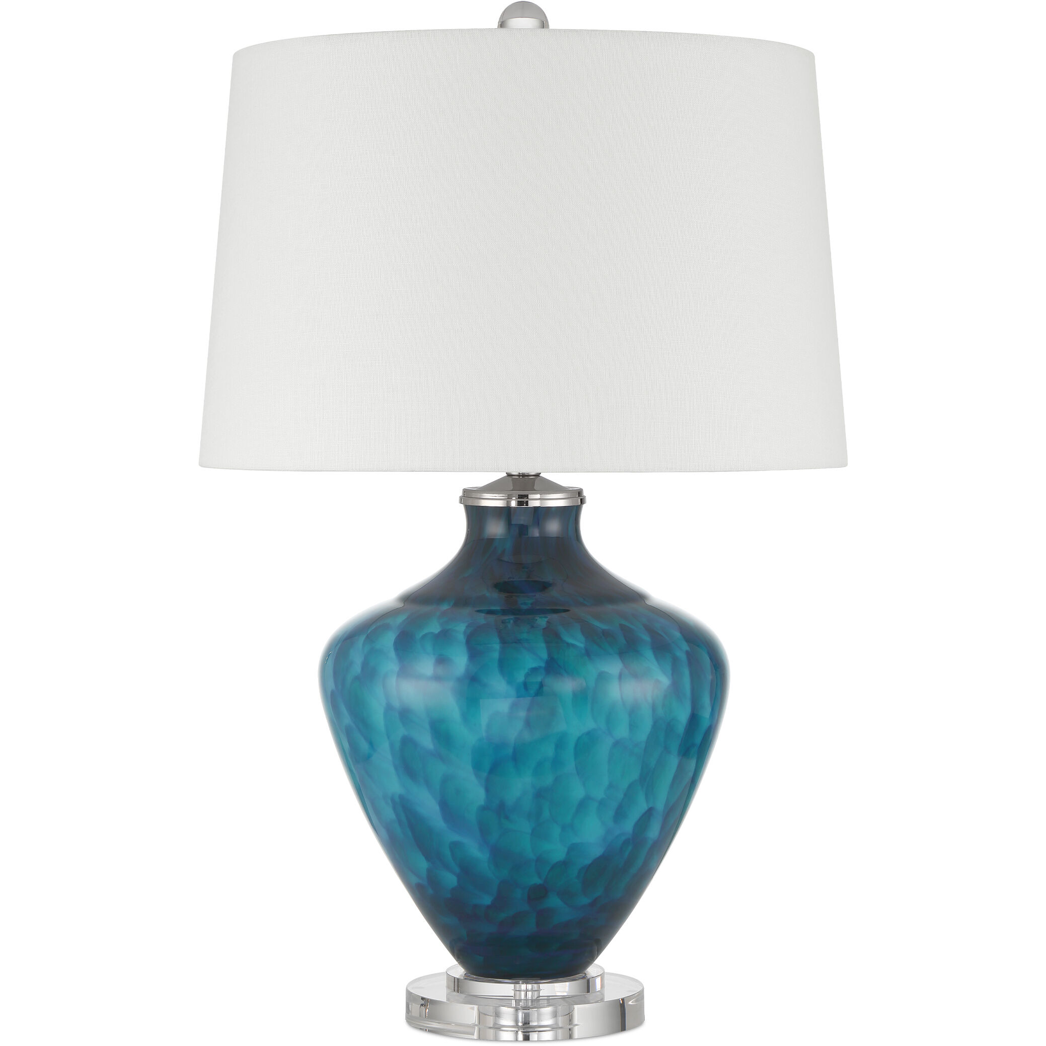 Sapphire 29.75 inch 150.00 watt Blue/Clear Table Lamp Portable Light