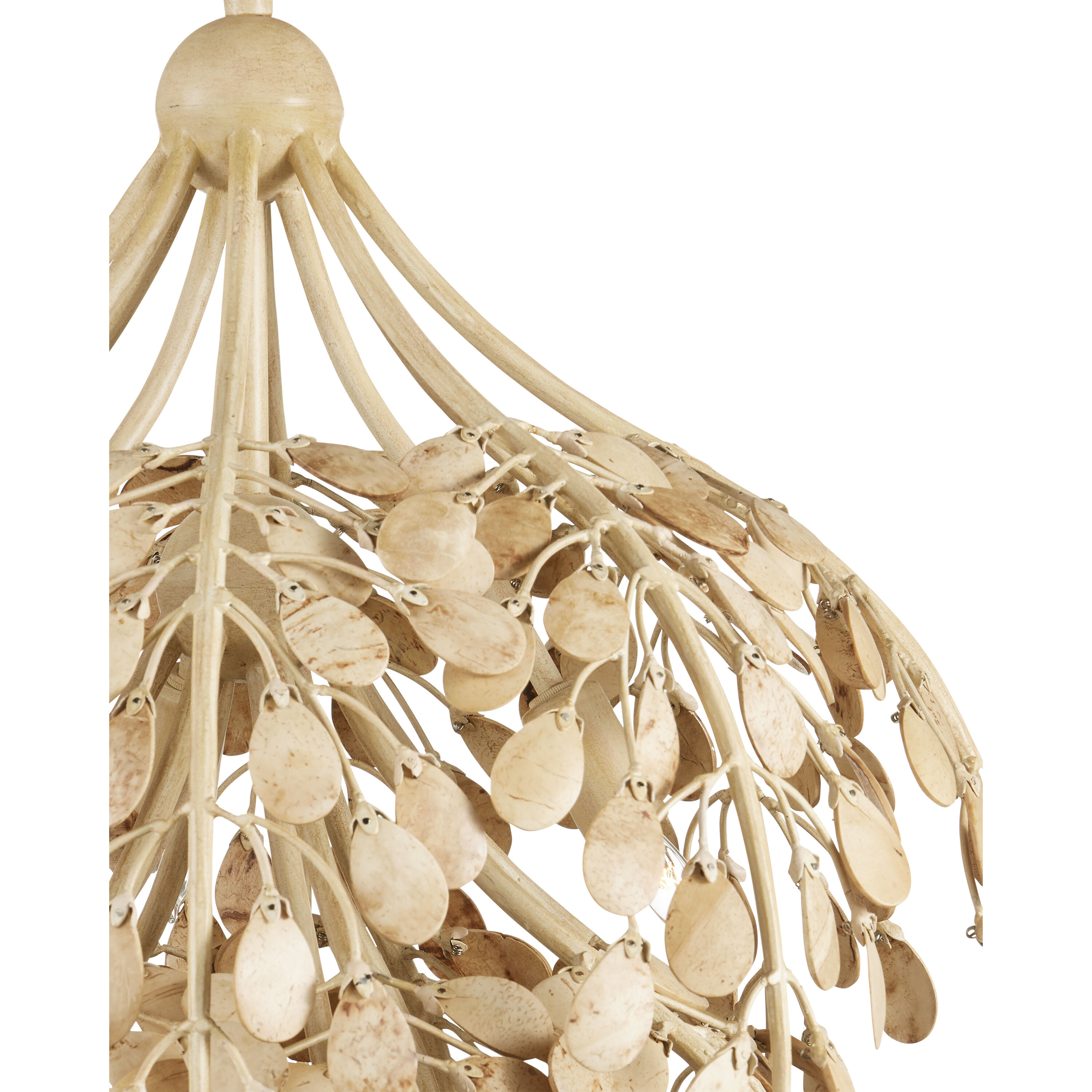 Maypan 6 Light 20 inch Coco Cream/Natural Pendant Ceiling Light