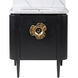 Briallen 30 X 34.25 inch Caviar Black/Natural/White/Light Antique Brass Vanity with Undermount Sink