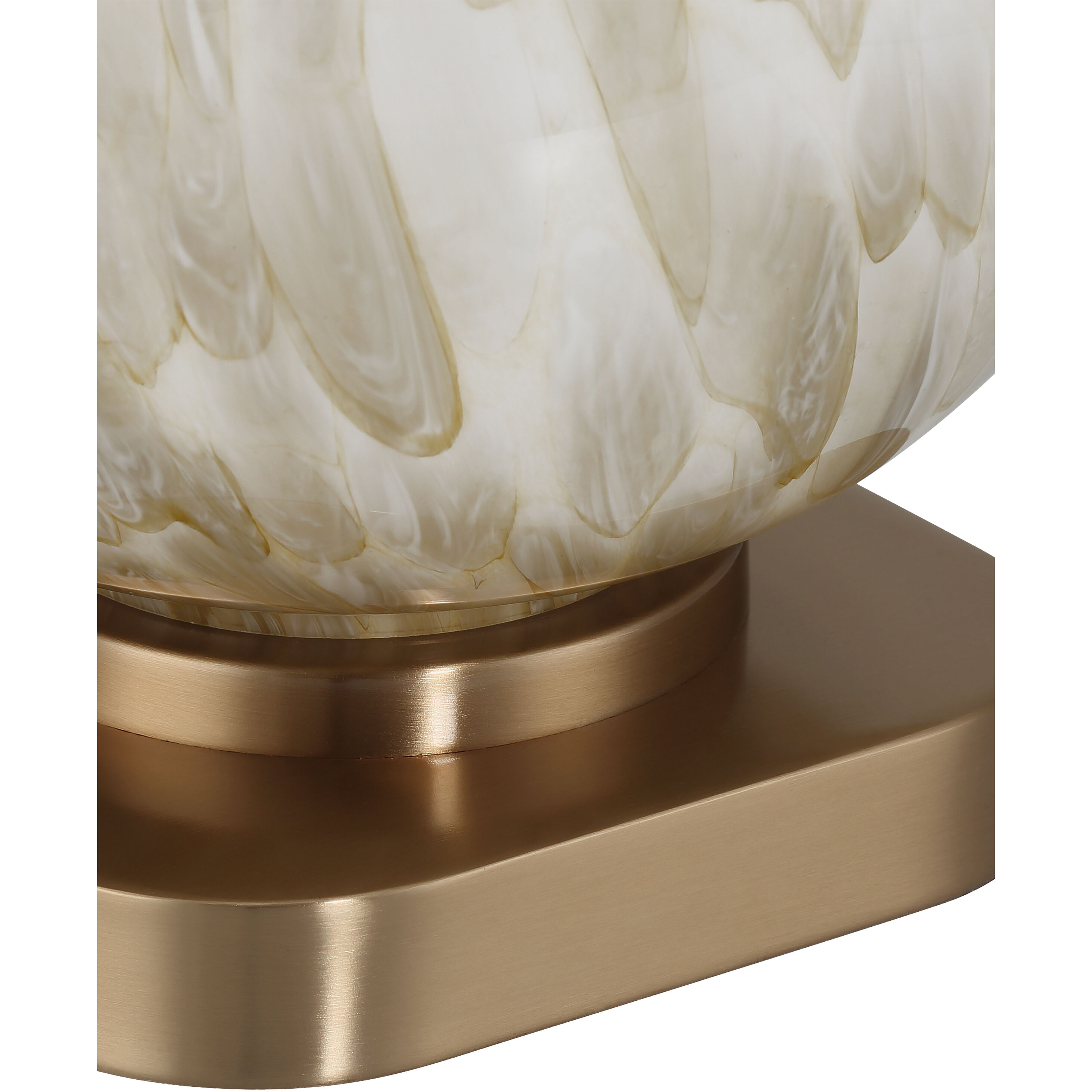 Bombon 31 inch 150.00 watt Pale Brown/Off-White/Antique Brass Table Lamp Portable Light