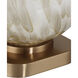 Bombon 31 inch 150.00 watt Pale Brown/Off-White/Antique Brass Table Lamp Portable Light