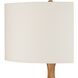 Sunbird 64 inch 150 watt Natural and Brass Floor Lamp Portable Light