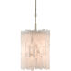 Moonstone 1 Light 8 inch Natural/Chinois Silver Leaf Pendant Ceiling Light, Aviva Stanoff Collection