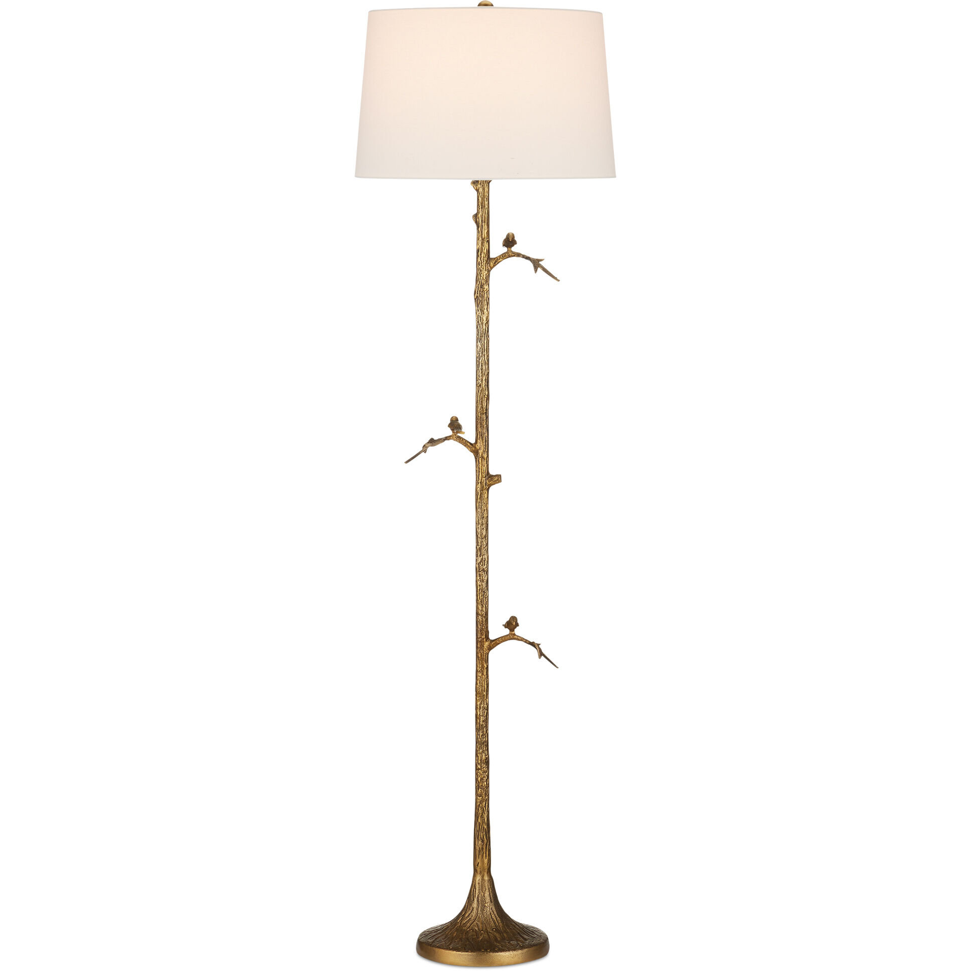 Piaf 69.5 inch 150 watt Antique Brass Floor Lamp Portable Light