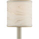 Marble Paper Cream and Gold Drum Chandelier Shade