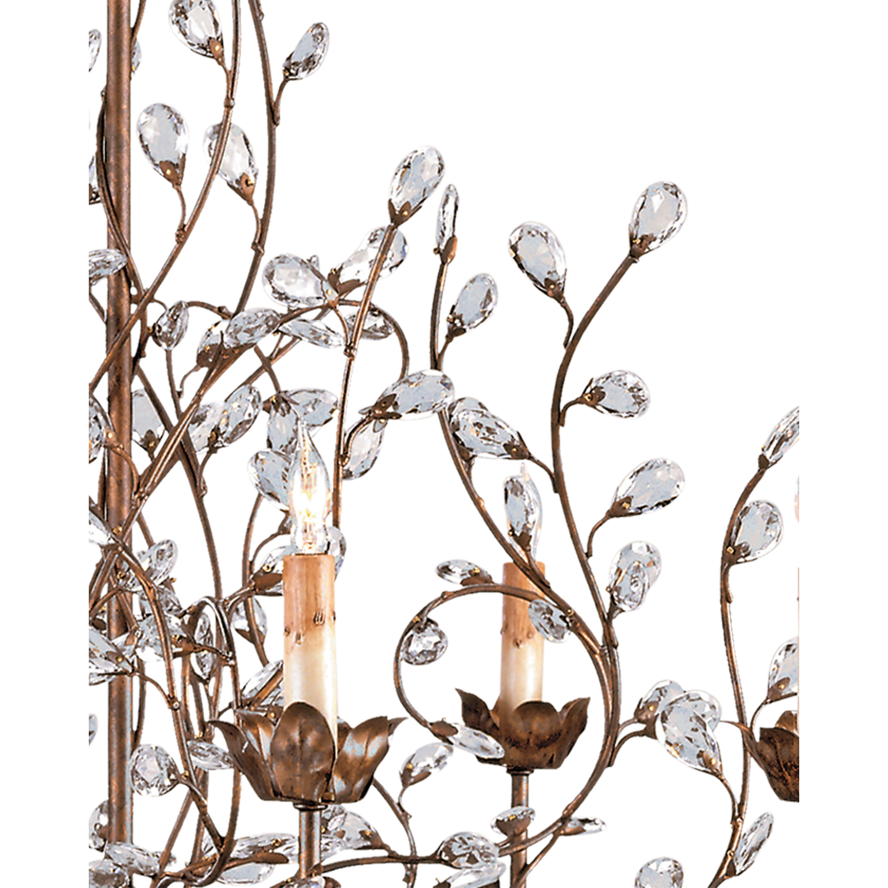 Crystal Bud 8 Light 33 inch Cupertino Chandelier Ceiling Light, Large