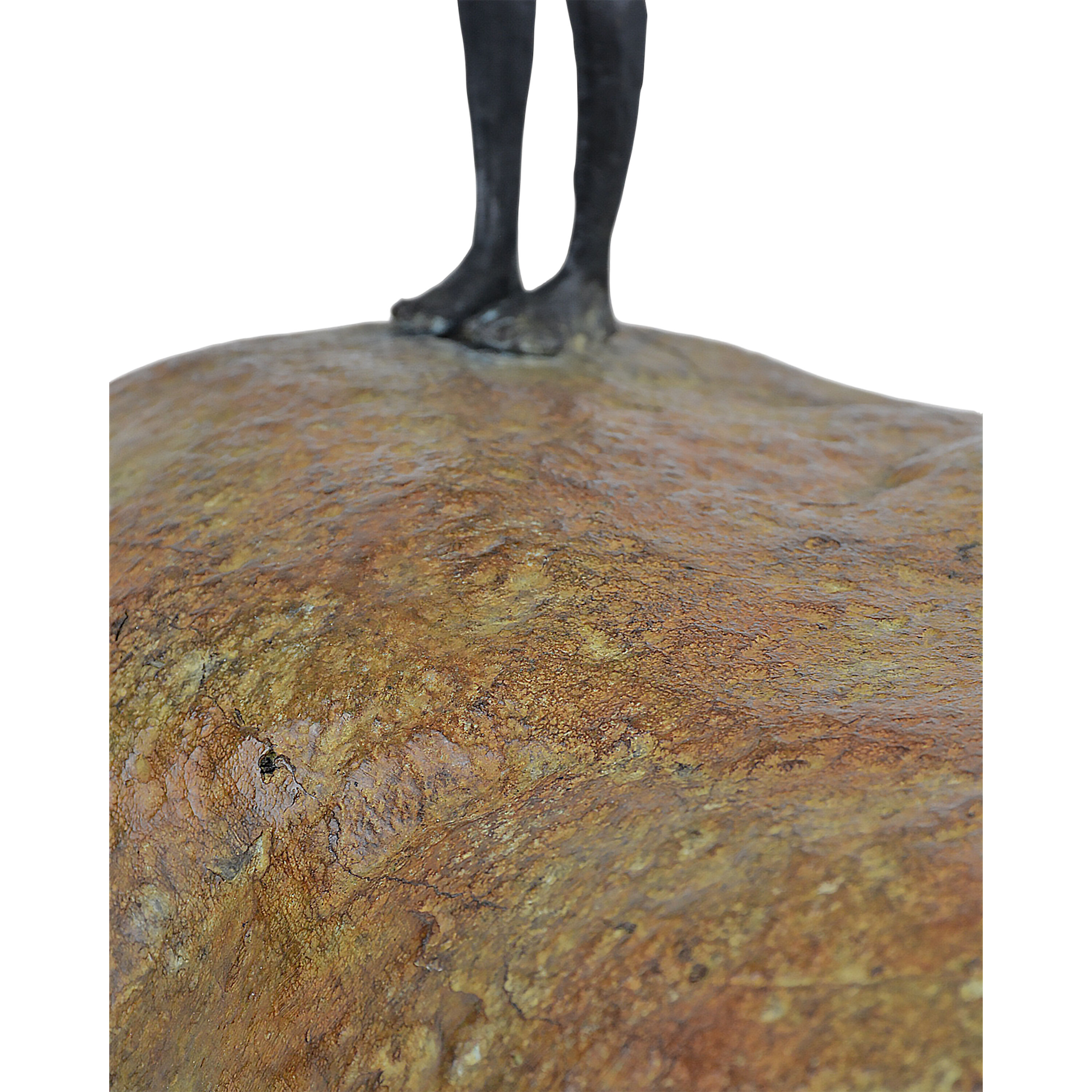 Man on Rock 14.75 X 12.5 inch Sculpture, Small