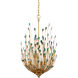 Delphos 6 Light 19.5 inch Contemporary Gold/Natural Chandelier Ceiling Light