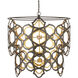 Mauresque 6 Light 32.25 inch Bronze Gold and Contemporary Gold Leaf Chandelier Ceiling Light, Medium