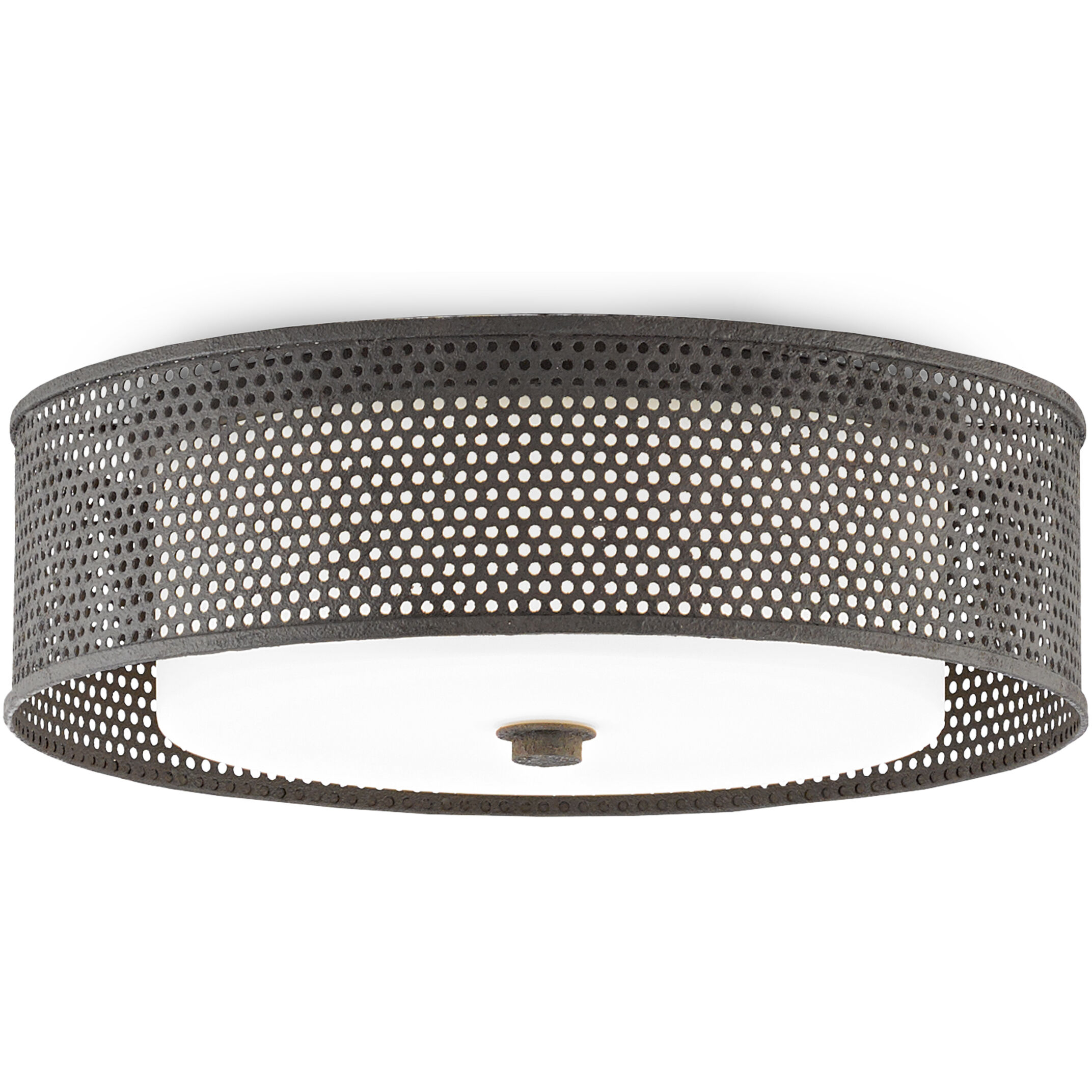 Notte LED 16.5 inch Molé Black Flush Mount Ceiling Light