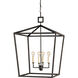 Denison 4 Light 26 inch Mol&eacute; Black Lantern Pendant Ceiling Light, Large