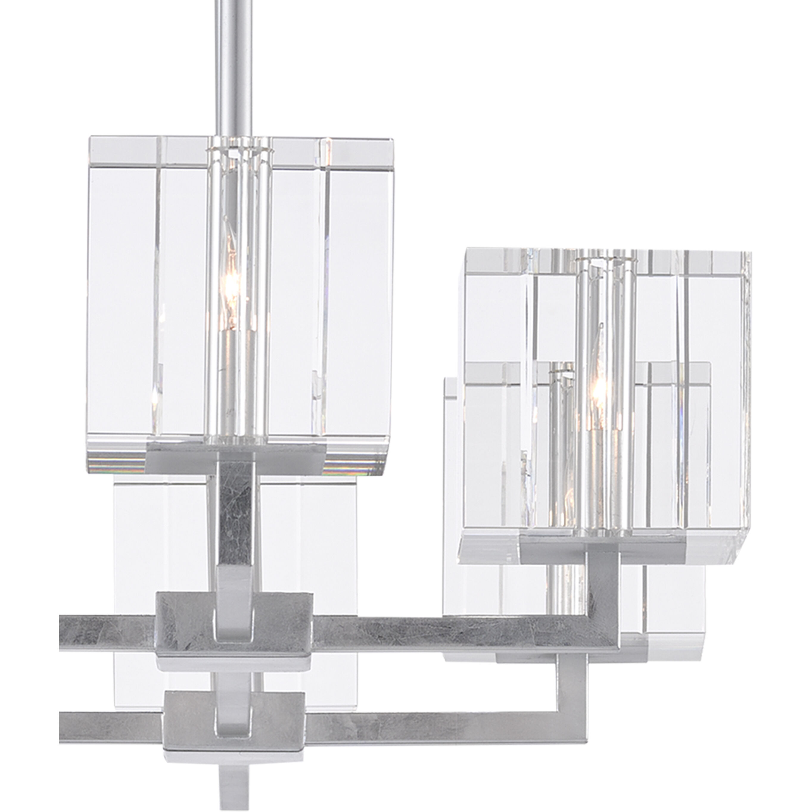 Valerio 6 Light 48 inch Silver Leaf Chandelier Ceiling Light