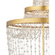 Mademoiselle 3 Light 22 inch Clear/Contemporary Gold Leaf/Contemporary Gold Chandelier Ceiling Light, Medium