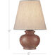 Piccolo 9 inch 25.00 watt Natural Rose Mini Table Lamp Portable Light