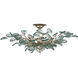 Baobab 8 Light 33.5 inch Contemporary Silver Leaf/Clear Semi-Flush Mount Ceiling Light