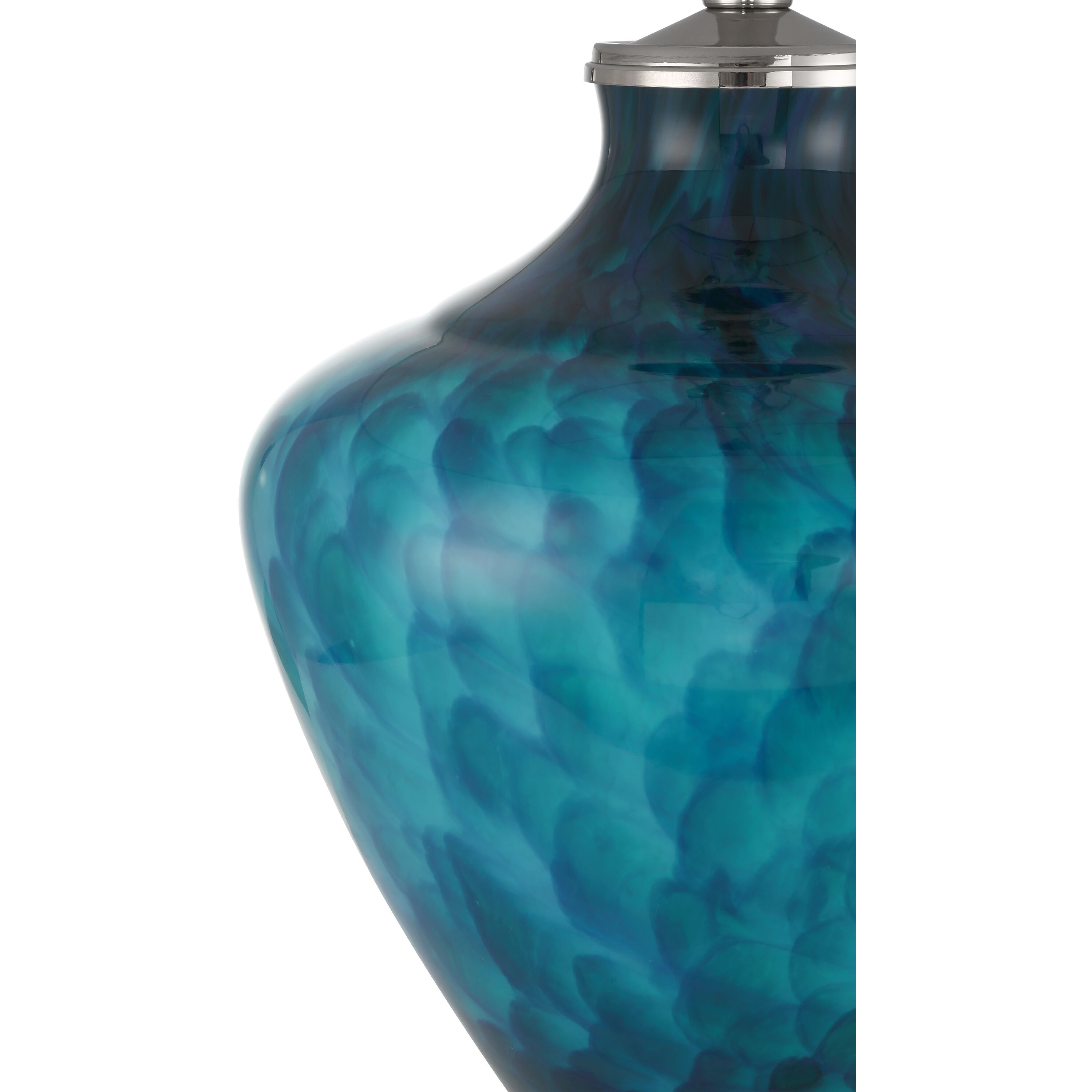 Sapphire 29.75 inch 150.00 watt Blue/Clear Table Lamp Portable Light